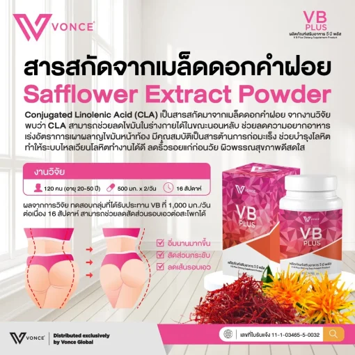 VB Plus วีบีพลัส อาหารเสริมเผาผลาญไขมัน ควบคุมน้ำหนัก เบิร์นอย่างมีประสิทธิภาพ4